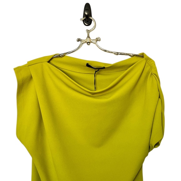 Deluc Green/Lime Cowl Neck Size M - Picture 3 of 8
